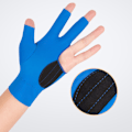 Miniatyrbilde 5 av 8: Spandex Snooker Billiard Cue Glove Pool Venstre Hand Åpen Tre Fi Red 1PC Left Hand