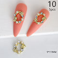 Pikkukuva 1 / 8: 5 kpl 3D-timanttikristalli kynsikoristeet Garland Pearl Dangle Charms 10