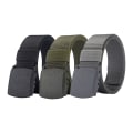Miniatyrbilde 4 av 8: 150 cm Herre Militær Automatisk Spenne Nylon Belte Outdoor Huntin Gray