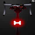 Miniatyrbilde 1 av 8: Photon Drop Light USB oppladbar sykkelbaklykt 3 Light M 9