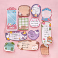 Miniatyrbillede 4 af 8: Kawaii tegneserie jordbærbjørn Sticky Notes Memo Pad e Message A1