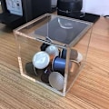 Miniatyrbillede 2 af 8: Akryl Kapsel Kaffeopbevaringsboks Holder Transparent Støvtæt