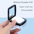 Miniatyrbillede 2 af 8: 6g Rejse Bærbar Løs Pudder Plast Tom Box Kosmetisk Forts Bright black