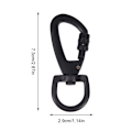 Miniatyrbilde 5 av 6: Multifunksjonell D-type Spenne Auto Locking Carabiner Med Swive