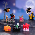 Miniatyrbilde 2 av 8: Mini Halloween-pynt Edderkopp Flaggermus Skjelett Spøkelse Mikro Landskap A8