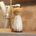 Miniatyrbillede 6 af 8: Hjemmelavet saftflasker Kattedesign Drikkeflaske Transparent J 6