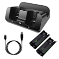 Miniatyrbillede 2 af 7: Ladestation Lader Dock til Wii U fjernbetjening Gamin black