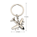 Miniatyrbilde 7 av 7: Creative Retro 3D Airplane Metal Keychain Pendant Keyring Key C 1pc