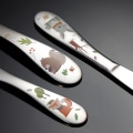 Miniatyrbillede 3 af 5: 1/4 stk Kids Lery Cartoon Pattern Carving Børneservice e Spoo C