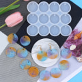 Miniatyrbilde 4 av 8: Kreativ sommerfugl rund oval form DIY silikonform for A4