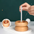 Miniatyrbilde 7 av 7: Storøyet buet perling nål i rustfritt stål sy nåler perle spinner A