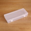 Miniatyrbillede 6 af 8: Transparent Plastic Opbevaringsboks Rektangel Organizer Box Desktop Black