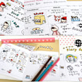 Miniatyrbillede 4 af 7: 6 ark My Little Friend DIY Schedule Diary Calendar Filofax