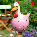 Miniatyrbilde 1 av 8: Morsomme Kyllinggjerdedekor Statuer Hjem Hage Farm Yard Decorat E