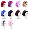 Miniatyrbild 2 av 5: Fashion Big Size Satin Silk Bonnet Sleep Night Cap Head Cover Pink