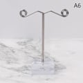 Miniatyrbillede 1 af 5: Metal smykker Display Stand Sort Klar Akryl Stud Ørering Ho Clear S