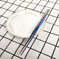 Miniatyrbillede 4 af 6: 1 par pinde Skridsikret rustfrit stål Genanvendelig metalpind Multicolor
