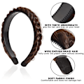 Pikkukuva 5 / 8: Fishbone Braid Lazy Wig Twist Braid otsapanta Bohemia naisten hiukset Brown 1.8cm