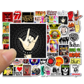 Miniatyrbillede 5 af 8: 52 stk Rock and Roll Hip Hop Punk Music Band Stickers til telefonen