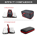Miniatyrbillede 6 af 7: Sjov Travel Compression Pouch Hurtig opbevaringstaske Nylon Double Lay Gray 35*25CM
