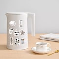 Miniatyrbillede 4 af 5: 61 Stk Sort Hvid Simple Style Graffiti Sticker Bil Guitar Suit