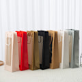Miniatyrbilde 5 av 8: Ny stil Single Red Wine Tote Bag Window Transparent PVC Kraft A6
