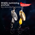Miniatyrbillede 4 af 8: Roterende Spinner Spoon Fiskeri Lure Kunstige Metal Pailletter Ba I