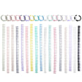 Miniatyrbilde 3 av 8: 30 hull plastspiralringer for A4-papirnotebook-skrivesaker A7
