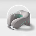Miniatyrbilde 4 av 8: Reisepute U-formet ren minneskum nakkepute for fly Gray