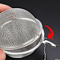 Miniatyrbillede 7 af 8: Rustfri Tea Infuser Sphere Locking Spice Tea Ball Strainer Me M