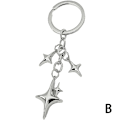 Miniatyrbilde 7 av 8: Y2K nøkkelringer Star Moon Metal Nøkkelringer For Kvinner Menn Gift Hand C