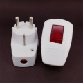 Miniatyrbild 4 av 5: Power EU-strömkontakt Med on-off Power Switch 250V 10A Recep