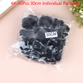 Pikkukuva 1 / 8: 50 kpl hiusverkko musta elastinen nippu Mesh hiusverkkoverkko 4#-50Pcs