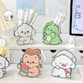 Miniatyrbillede 2 af 8: Creative Cartoon Acryl Pen Container Desktop smykker Organiser A3