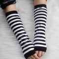 Miniatyrbilde 7 av 8: Stretchy Arm Warmers Lange Fingerless Hansker Mote votter Wom Dark gray