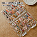 Miniatyrbillede 4 af 8: Falske neglespidser Nail Art Opbevaringsboks Container Tomme neglespidser L