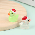 Miniatyrbilde 4 av 8: 1 stk Mini Lysende Harpiksender Glow In The Dark Miniatyr Ornament Pink