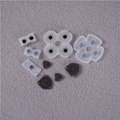 Miniatyrbillede 2 af 6: 9 stk/sæt Controllerudskiftning D-Pad ledende gummi til PS4