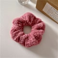 Miniatyrbillede 1 af 5: Winter Warm Soft Hair Scrunchies Dame e Plush Elastic Multicol Red