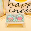 Miniatyrbillede 4 af 8: Dynamisk rystbar Hatsune Miku nøglering Spise grønt løg nøgler