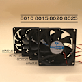 Miniatyrbillede 2 af 8: DC børsteløs blæser Computerkabinet Køleblæser 5V 12V 24V Leje C DC8010 12V