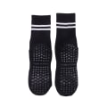 Miniatyrbillede 1 af 8: Stribede yogasok kvinders mid-tube sokker skridsikker silikone indo black
