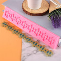 Miniatyrbilde 5 av 8: Lang stripe blonder silikonform bryllup fondant kake kant Suga A2