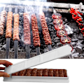 Pikkukuva 3 / 8: Single Row Kebab Maker Meat Skewer hine Kebab Press Maker BBQ S White