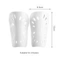 Miniatyrbillede 1 af 8: 1 par fodboldskinnebeskytter Plastfodboldbeskyttere Benbeskytter F White S