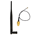 Pikkukuva 1 / 7: WiFi-antenni 5 dbi 21 cm U.FL/IPEX - RPSMA Pigtail -kaapeli 2,4 GHz