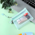 Miniatyrbilde 7 av 8: Mesh dobbel myntveske lommebok kredittkortoppbevaringsveske Document ba A11