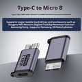 Miniatyrbilde 3 av 8: 1 stk USB C til Micro B-adapter USB3.0 Type C hunn til Micro B C A4