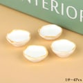 Pikkukuva 1 / 5: 4 kpl 1:12 Dollhouse Mini Bowl Lautastarjotin kakkuastiasetti 1#-4Pcs