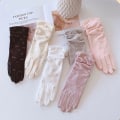 Miniatyrbillede 2 af 8: 1 Par Kvinder Handsker Sommer Spring Spandex Anti-UV Kort Drivin D